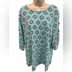 1225 / Lulu B 3/4 Sleeve Print To Women’s Size XL